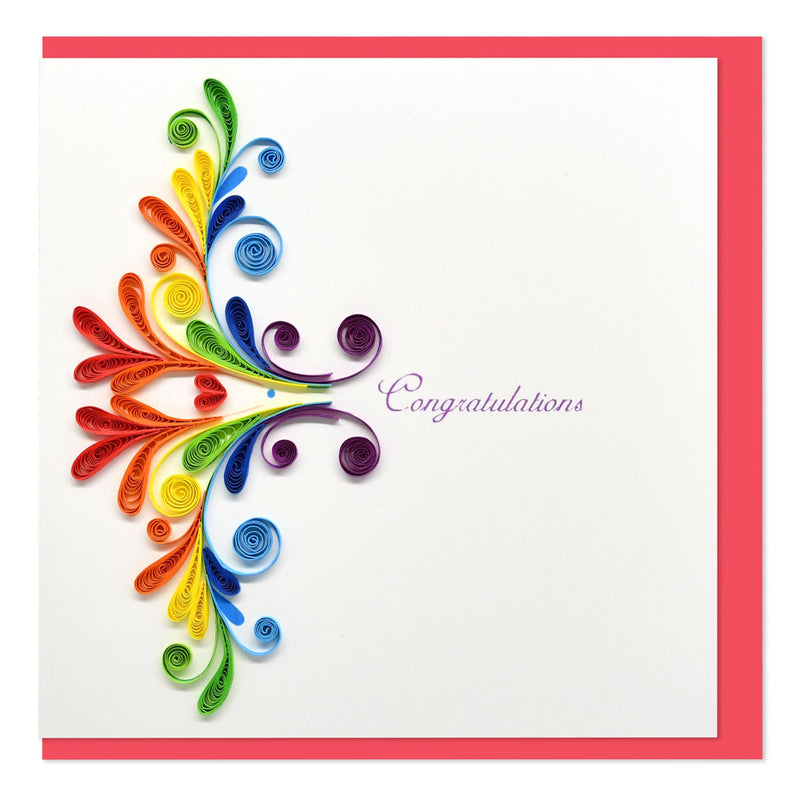 Congratulations Quilled Greeting Card