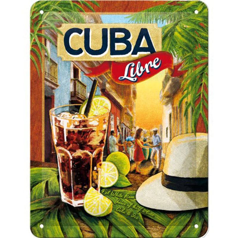 Nostalgic-Art Small Cuba Libre Sign (15x20cm)