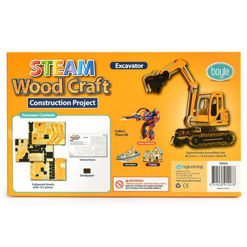 S.T.E.A.M Wood Craft Project Excavator