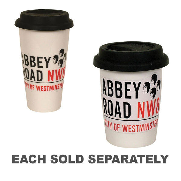 Abbey Road Double Walled Mug with Lid (Black)