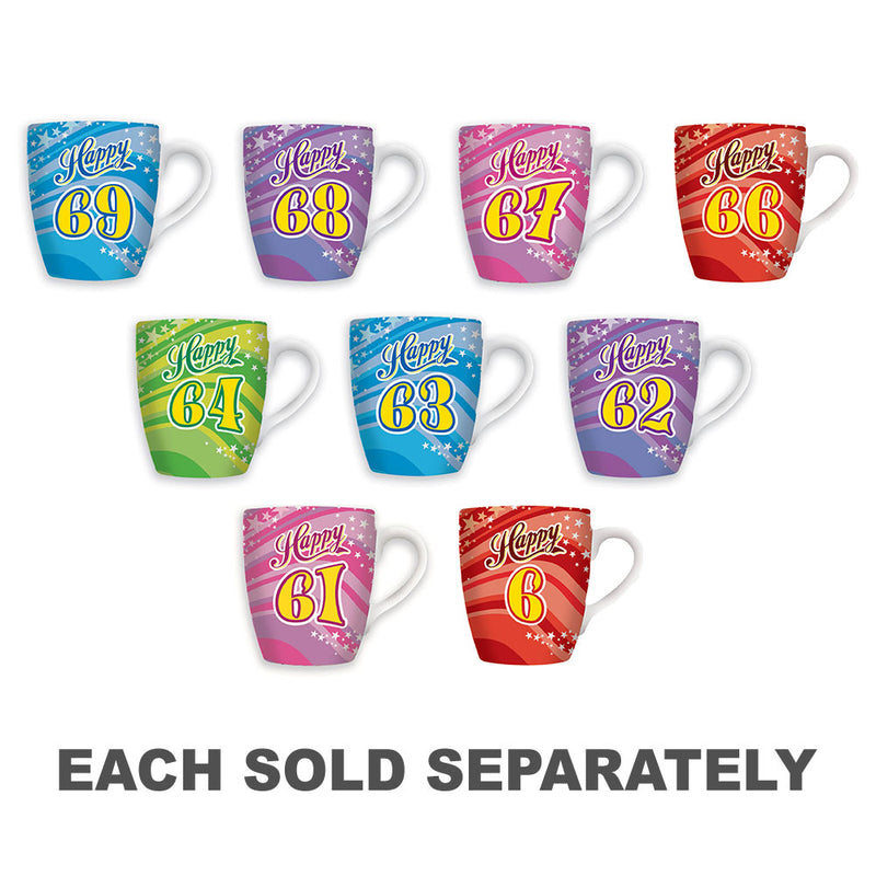 Birthday Happy 60s Celebration Mug