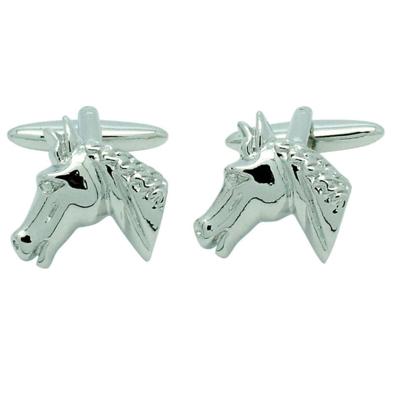 Horse Head Button Cufflinks