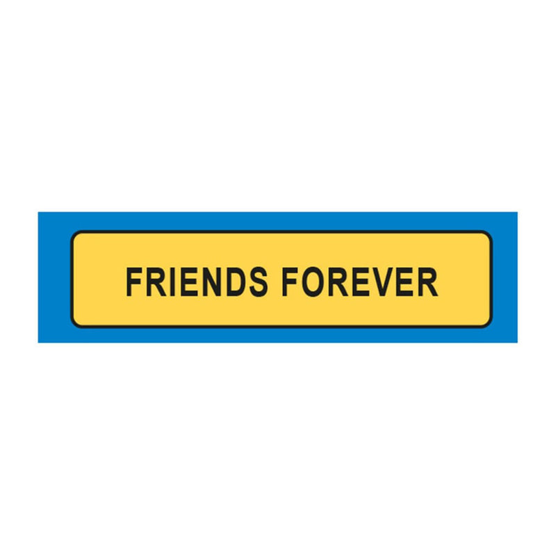 Friends Forever License Plate Keyring