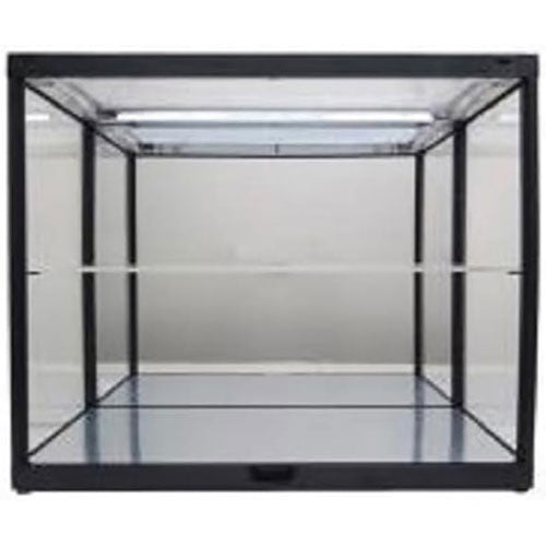 LED 2-Layer Mirrored Back and Base Display Case (Black)