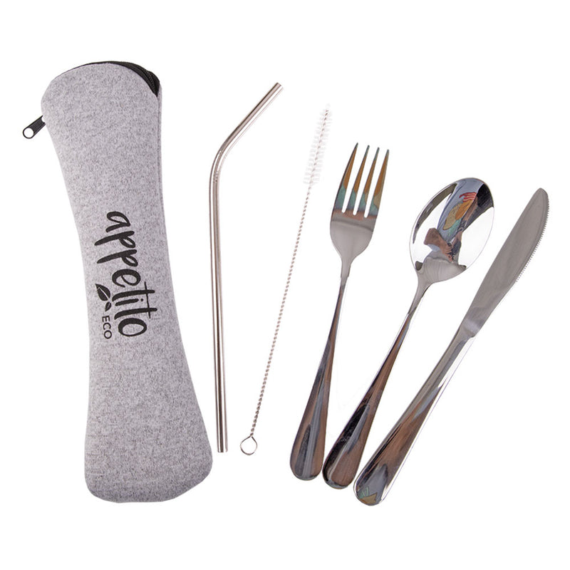 Appetito Stainless Steel Traveller's Cutlery (Set of 5)