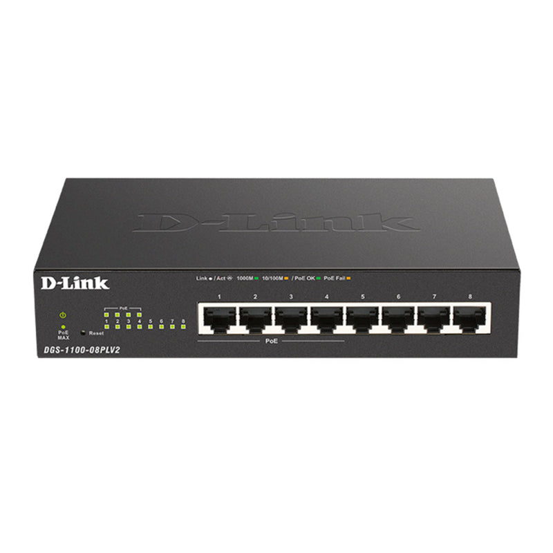 D-Link 8-Port Gigabit Smart Managed PoE Switch