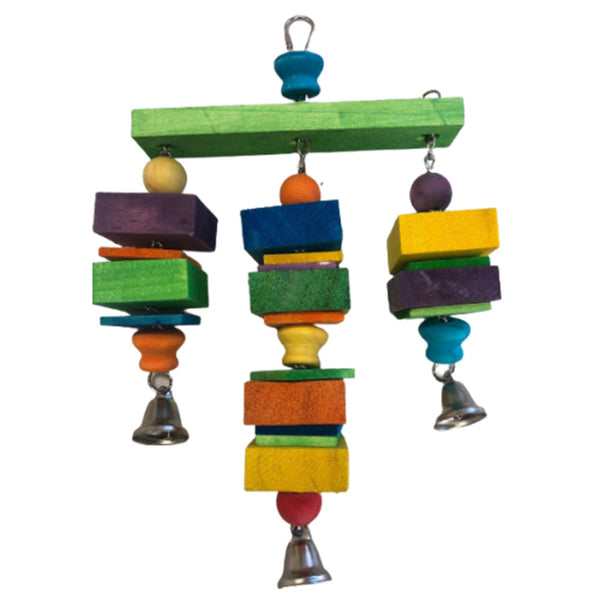 Hanging 3 Rods Wood Toy (Large)