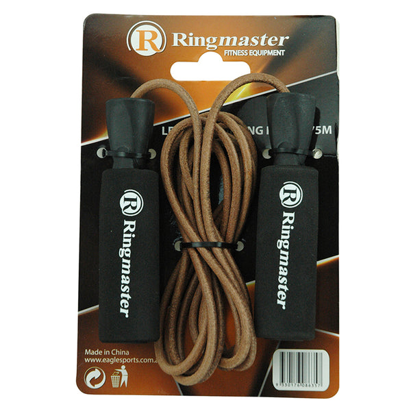 Ringmaster Leather Skipping Rope 2.75m