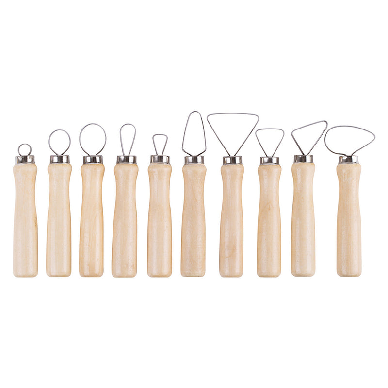 Basics Pottery Ribbon Loop Tools 10pcs