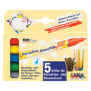 Porcelain and Glass Glitter Markers 5pcs