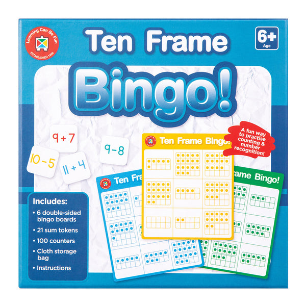 Ten Frame Bingo Educational Game