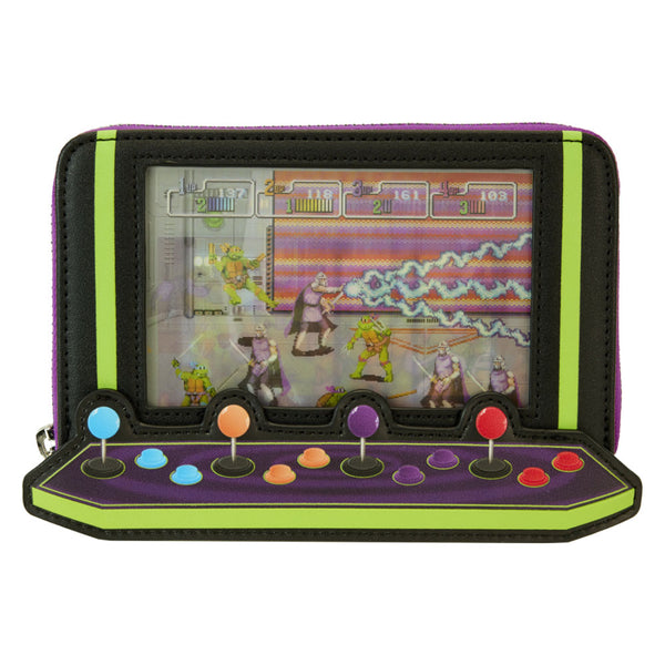 TMNT: 40th Anniv Vintage Arcade Zip Around Wallet