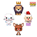 Rudolph Holiday Tree Box Pocket Pop! 4-Pack
