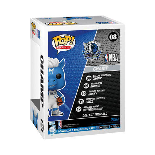 NBA: Mascots Dallas Champ Pop! Vinyl