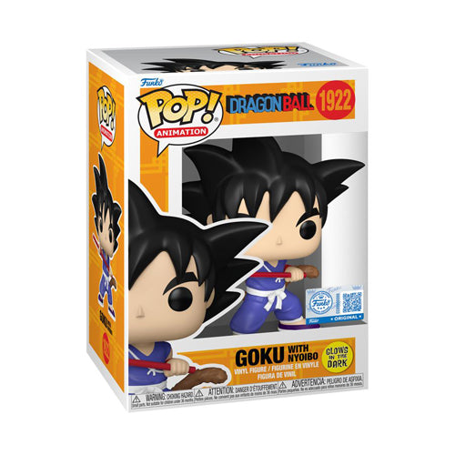 Dragon Ball Goku with Nyoibou US Exclusive Glow Pop! Vinyl