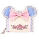 Disney Minnie Floral & Lace Ears Zip Around Wallet