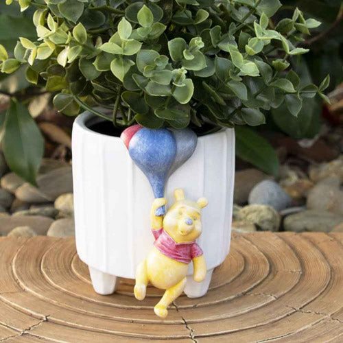 Winnie the Pooh Bear Holding Balloons Pot Buddy