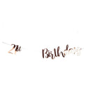 Bantin de lettre en or rose