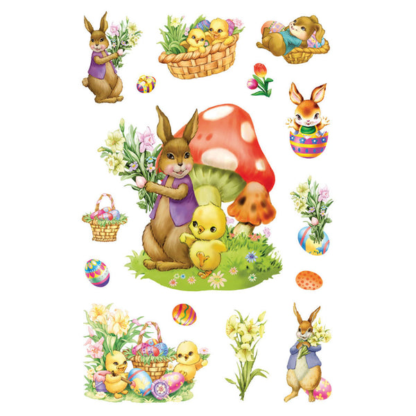 Herma Nostalgic Rabbits Foil Sticker