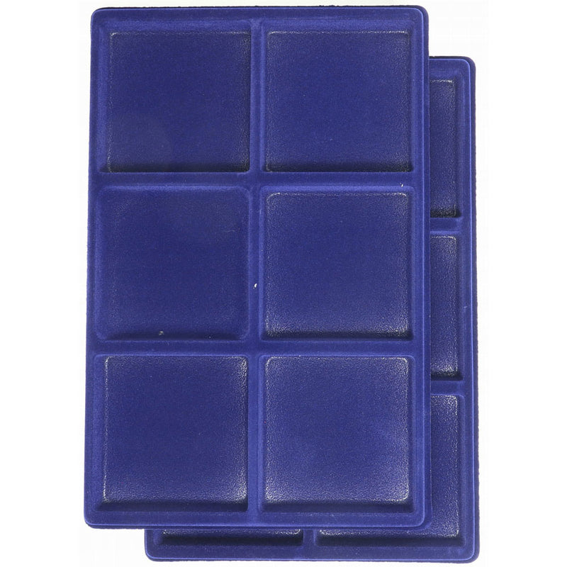 Leuchtturm Square-Spaced 6pc 95mm Coin Tray L 2pk