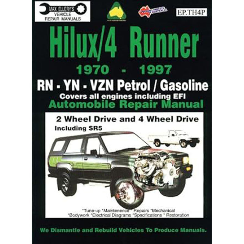 Toyota Hilux/4 Runner Petrol 1970-1997 Auto Repair Manual