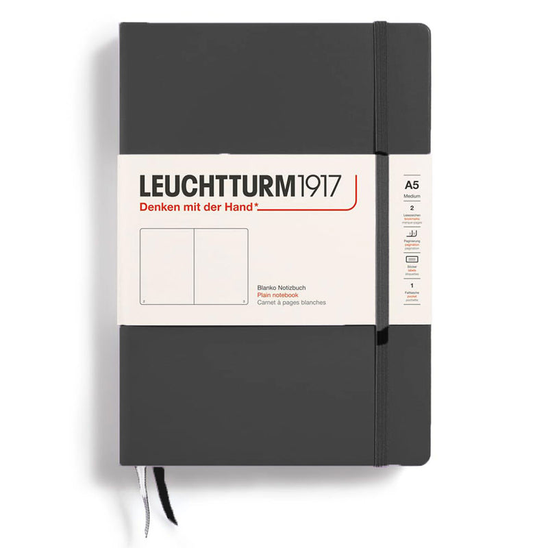 Leuchtturm Hardcover Plain Notebook A5