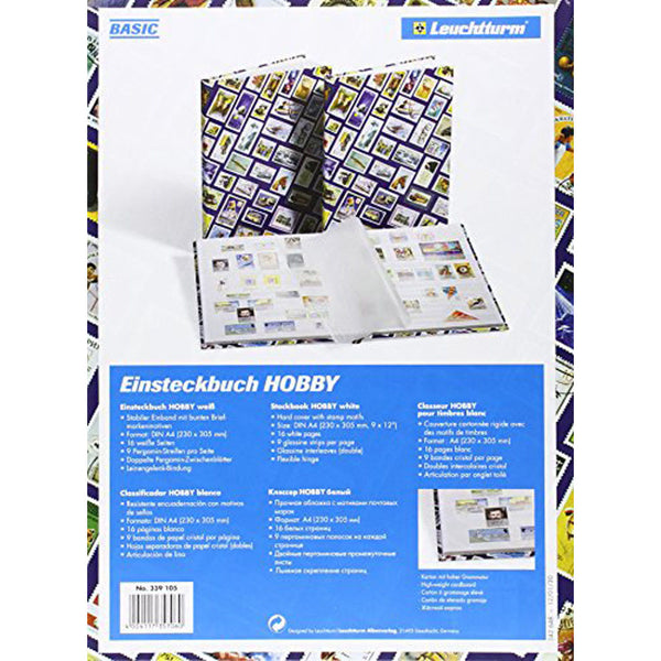 Leuchtturm Basic Stockbook Stamp Motif 16 White Pages