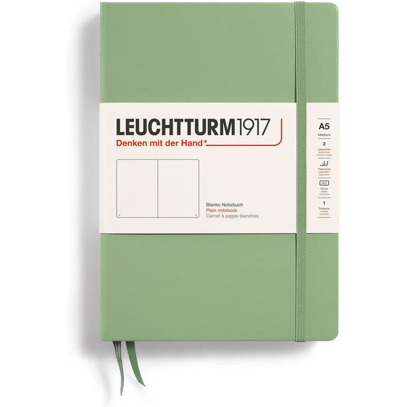 Leuchtturm Hardcover Plain Notebook A5 (Green)