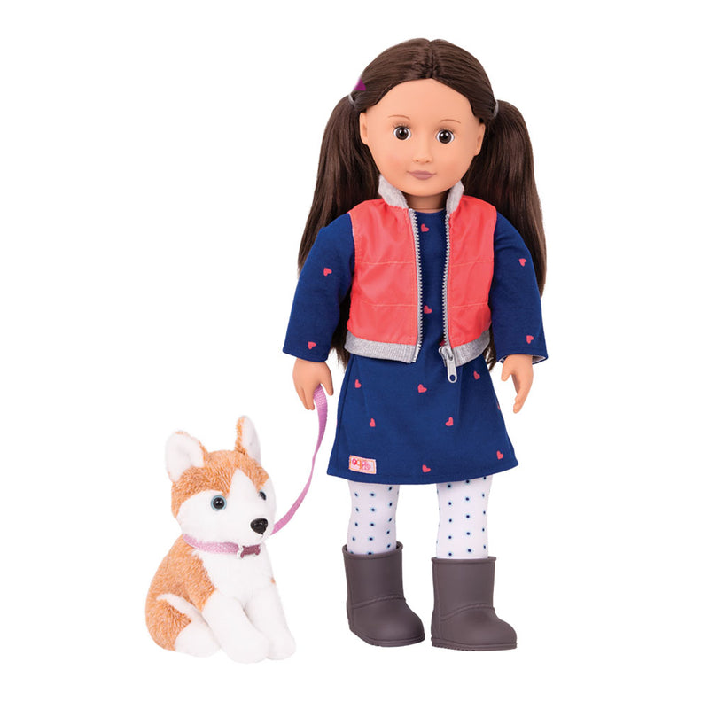 Our Generation Fashion Doll with Pet 46cm