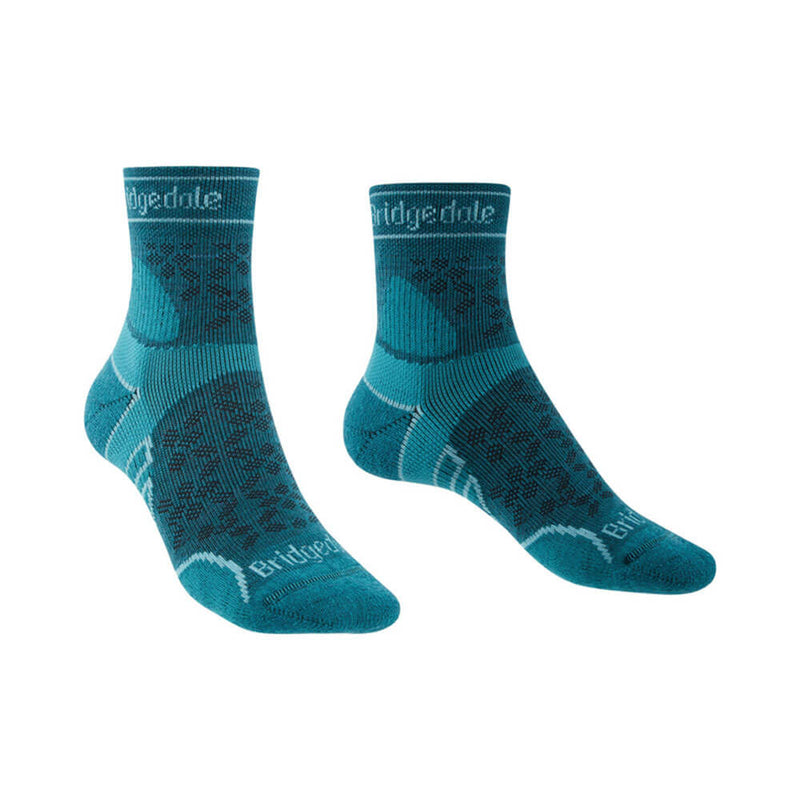 Chaussettes Merino Sport 3/4 pour femmes (bleu sarcelle)