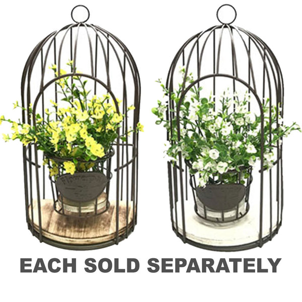 Birdcage with Flower Decor