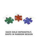 Chessex Earrings Puzzle Piece Pair (1pc Random Color)