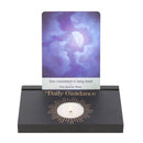 Black Daily Guidance Wooden Tarot Card Stand Tealight Holder