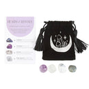 Stress Healing Crystal Set with Moon Trinket Dish