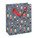 Blue Nutcracker Print Gift Bag 23cm