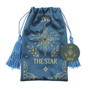 The Star Vintage Tarot Velvet Drawstring Bag