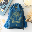 The Star Vintage Tarot Velvet Drawstring Bag