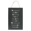 What A Tw*t Hanging MDF Sign