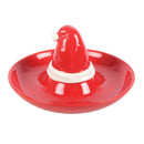 Red Santa Hat Ceramic Chip and Dip Serving Dish