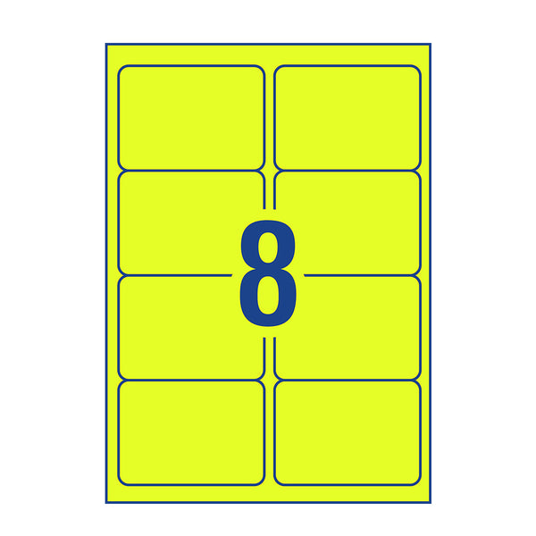 Avery High Visibility Fluoro Address and Shipping Label