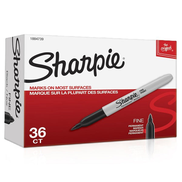 Sharpie Permanent 1.0mm Fine Marker (Pack of 36)