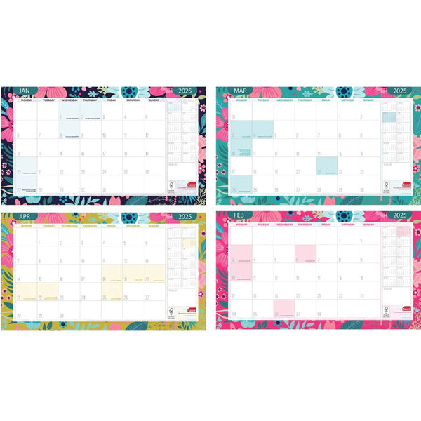 Sasco Half Desk Month to View 2025 Planner (450x277mm)