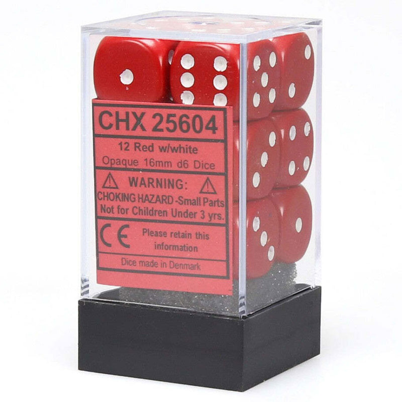 Chessex 16 mm D6 Bloc de dés opaque