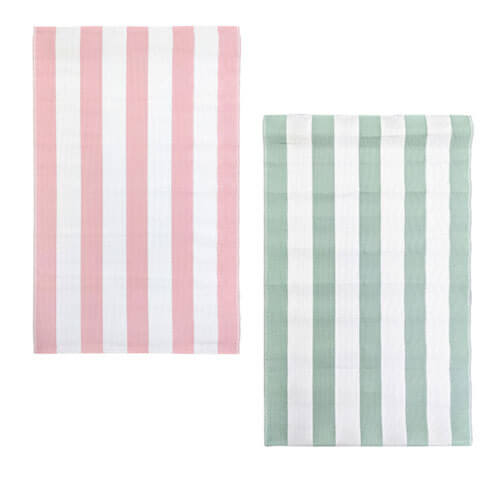 Printed Outdoor Rug Retro Stripe (180x120cm)