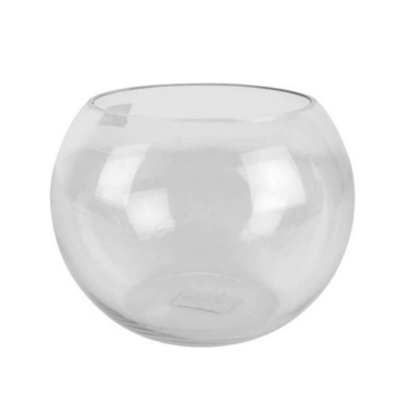 Vase en verre à bol à bulles fabriqué à la main Cleo