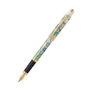 Stylo Botanica Vert Hémérocalle Plaqué Or 23CT