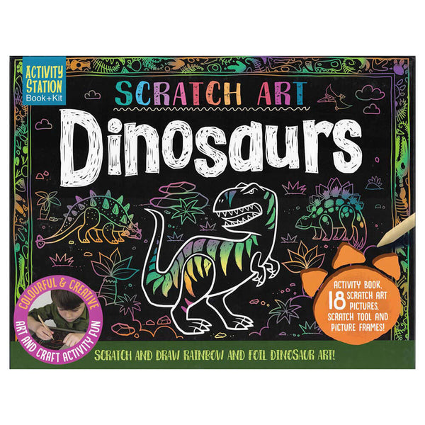 Dinosaurs Scratch Art