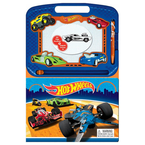 Hot Wheels Learning Book with Magnetic Drawing Pad