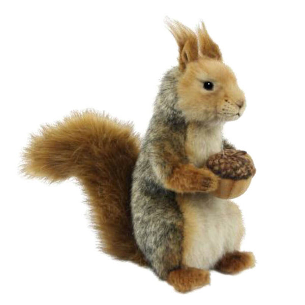 Hansa Sitting Grey Squirrel (25cm L)