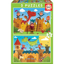 Education Puzzle Collection 2 sets avec 48 pcs